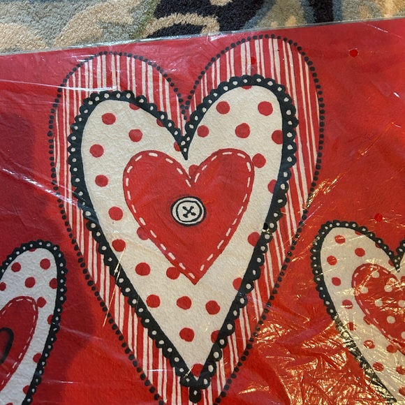 18”x30” Valentines floor mat with rubber backing. Perfect for the porch or house - Picture 3 of 5